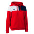 Chaqueta de Fútbol Joma Con Capucha Crew Vrojo Marino Blanco Niña
