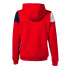 Chaqueta de Fútbol Joma Con Capucha Crew Vrojo Marino Blanco Niña