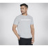 Camiseta Skechers Skechers Strikethrough Hombre Gris