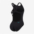 Bañador de Natación Nike Hydrastrong 3D Swoosh Mujer Negro