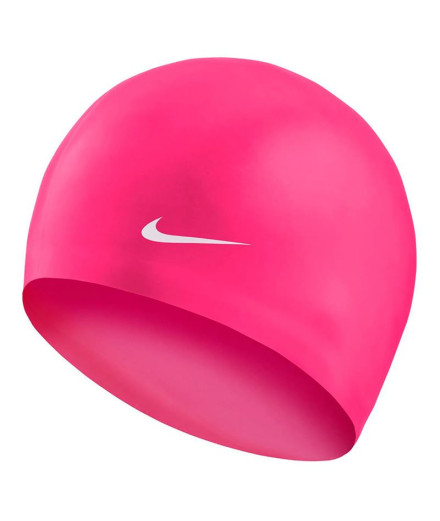 Gorro de Natación Nike Solid Silicone Rosa