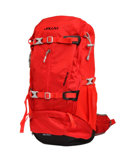 Mochila Joluvi Tesorero 38 Unisex Verde Rojo-Negro