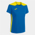 Camiseta Manga Corta Joma Championship VI Mujer Royal Amarillo