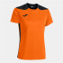 Camiseta Manga Corta Joma Championship VI Mujer Naranja Negro