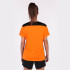 Camiseta Manga Corta Joma Championship VI Mujer Naranja Negro