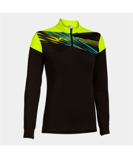 Sudadera de Fútbol Joma Elite X Negro Amarillo Fluor Niña