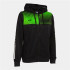 Chaqueta Con Capucha Joma Eco Super Nova Mujer/Niña Negro Verde Flúor