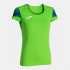 Camiseta Manga Corta Joma Elite XI Mujer Verde Fluor Marino