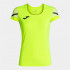 Camiseta Manga Corta Joma Elite XI Mujer Amarillo Fluor Negro