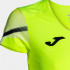 Camiseta Manga Corta Joma Elite XI Mujer Amarillo Fluor Negro