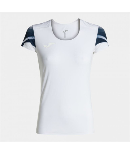 Camiseta Manga Corta Joma Elite XI Mujer Blanco Marino