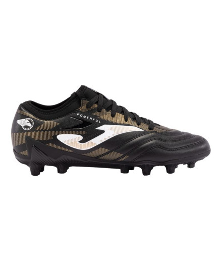Botas de Fútbol Joma Powerful 2401 Negro Oro Firm Ground