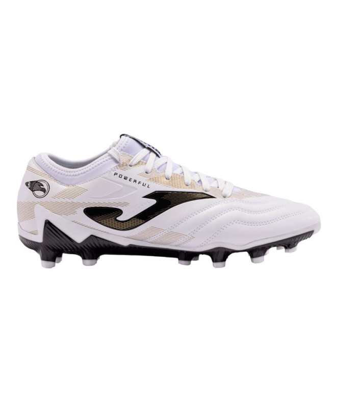 Botas de Fútbol Joma Powerful 2402 Blanco Oro...