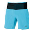 Pantalones Corto de Running Mizuno Multi Pocket 2In1 7.5 Hombre Azul Pastel