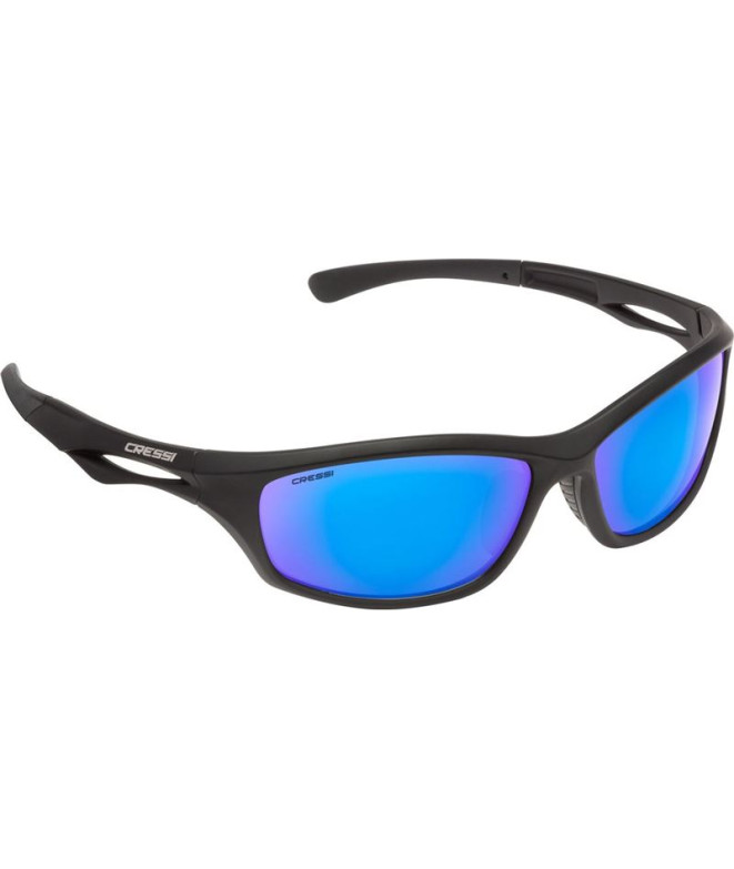 Gafa Sniper Negro-Lente Espejo Azul Cressi