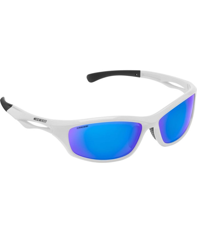 Gafa Sniper Blanco-Lente Espejo Azul Cressi