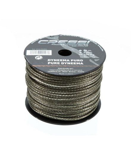 Cabo Dyneema 100% Ø2Mm Caqui (Bobina 50M) Cressi