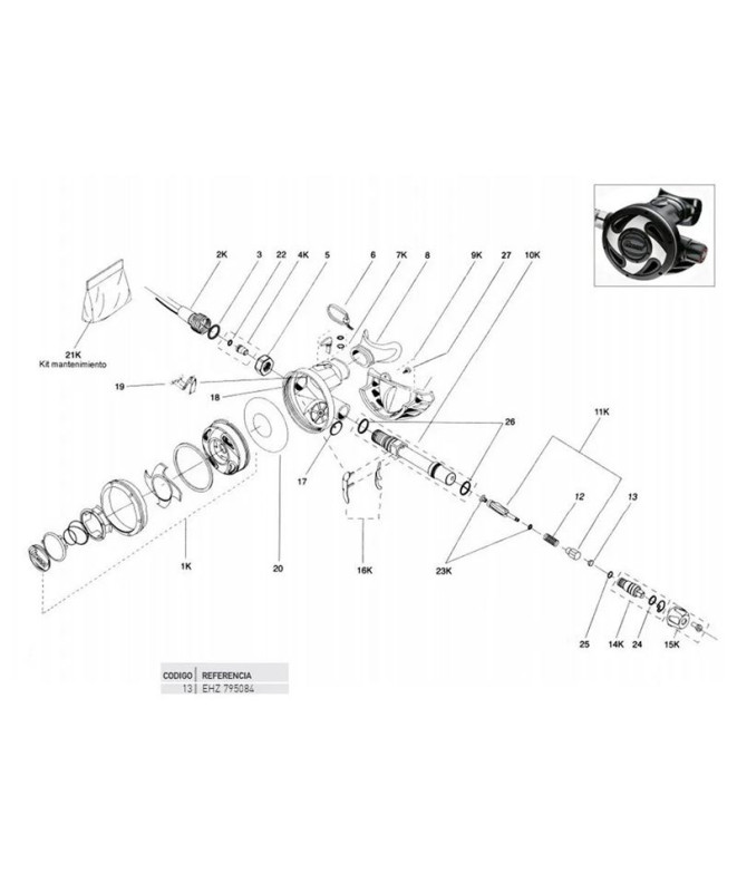 Disco Camara Compensacion Air-Tech Cressi