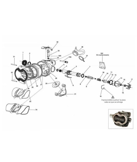 Cuerpo-Embellecedor Dive-Predive Ellipse Balanced Cressi