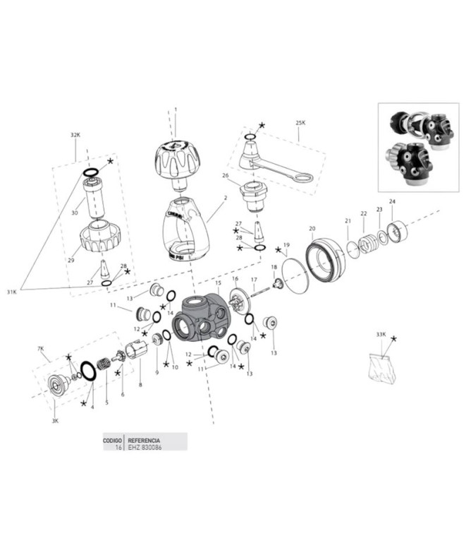 Guia Disco T10 Cressi