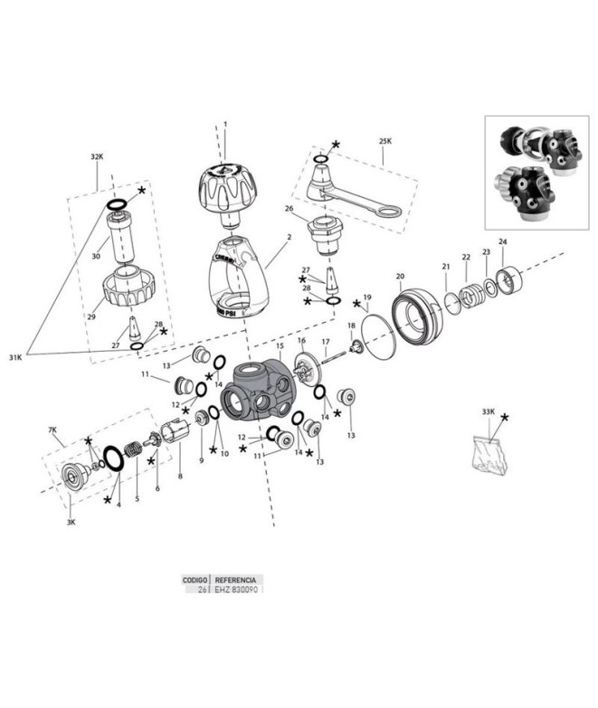 Tuerca Estribo T10 Cressi