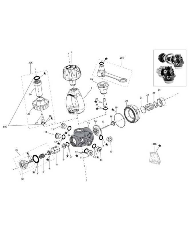 Cuerpo Filtro Din T10 Cressi