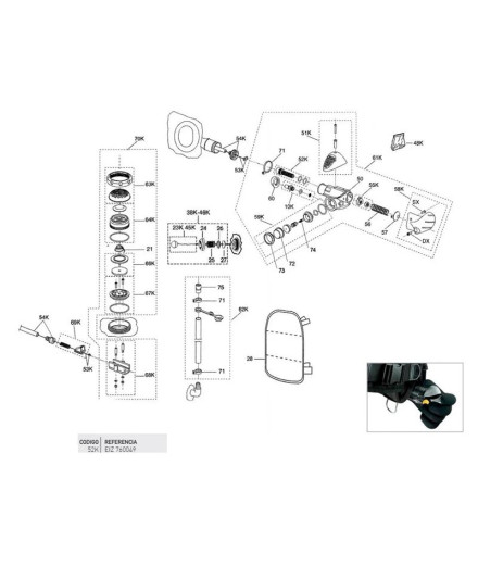 Tornillollo Tensado Cable Fcs C/Toricas Cressi