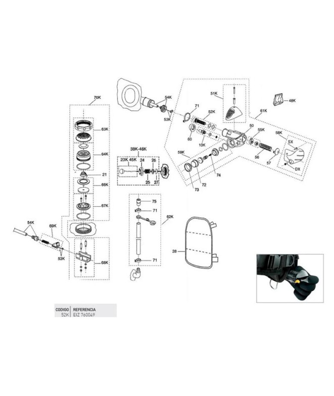 Tornillollo Tensado Cable Fcs C/Toricas Cressi