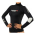 Camiseta Manga Larga Cressi Rashguard Donna Dive Center Mujer Negro