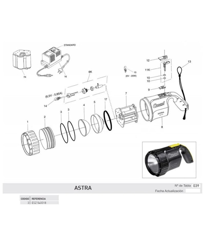 Toricas Cressi Oblo Astra