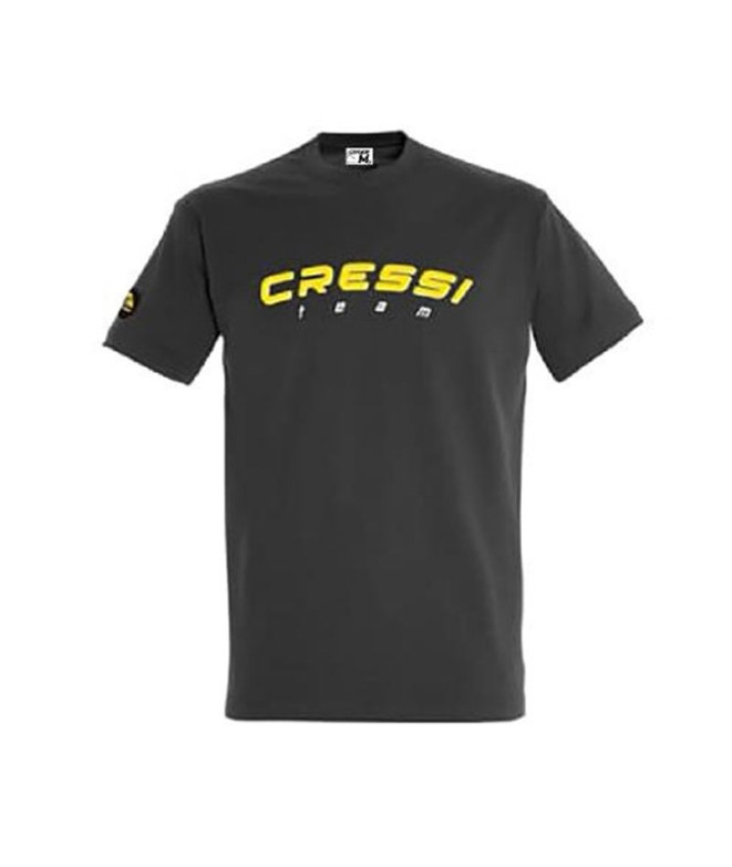 Camiseta Cressi Team Hombre Marengo-Amarillo