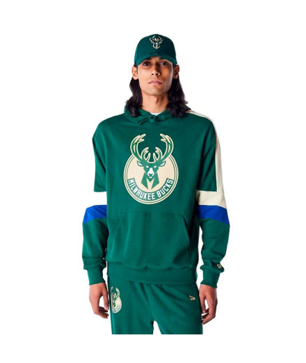 Sudadera New Era COLOUR BLOCK OS Milwaukee Bucks MPGSTN...
