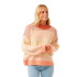 Sudadera Rip Curl Soleil Rib Knit Crew Mujer Rojo