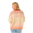 Sudadera Rip Curl Soleil Rib Knit Crew Mujer Rojo