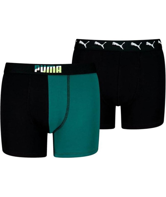 Calzoncillos Puma Colour Block Infantil Negro/...