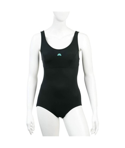 Bañador de Natación Aquarapid Costume Intero Mujer Negro
