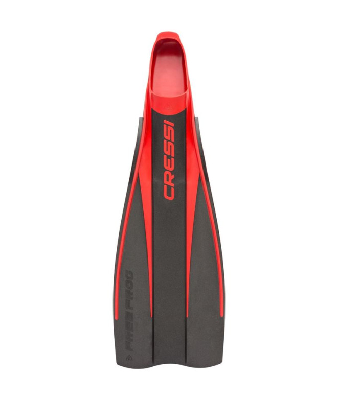 Aleta de Buceo Cressi Free Frog Unisex Negro-rojo