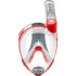 Máscara Facial de Buceo Cressi Duke Unisex Transparente Rojo