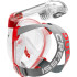 Máscara Facial de Buceo Cressi Duke Unisex Transparente Rojo