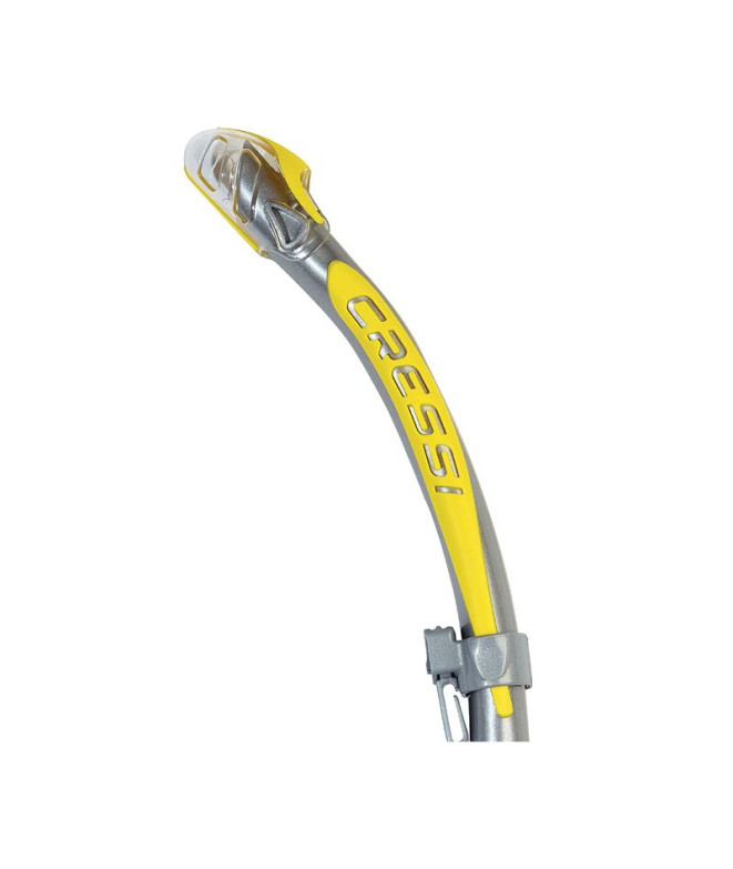 Tubo Cressi Corfu Plata-amarillo