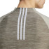 Camiseta de Fitness Gym+ 3 Bandas 1/4Zip Hombre Marrón