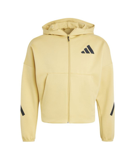 Chaqueta adidas Z.N.E. Full Zip Hoodie Mujer Avena