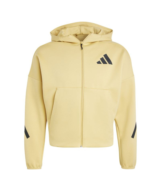 Chaqueta adidas Z.N.E. Full Zip Hoodie Mujer Avena