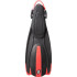 Aleta de Buceo Cressi Maui Unisex Negro-Rojo