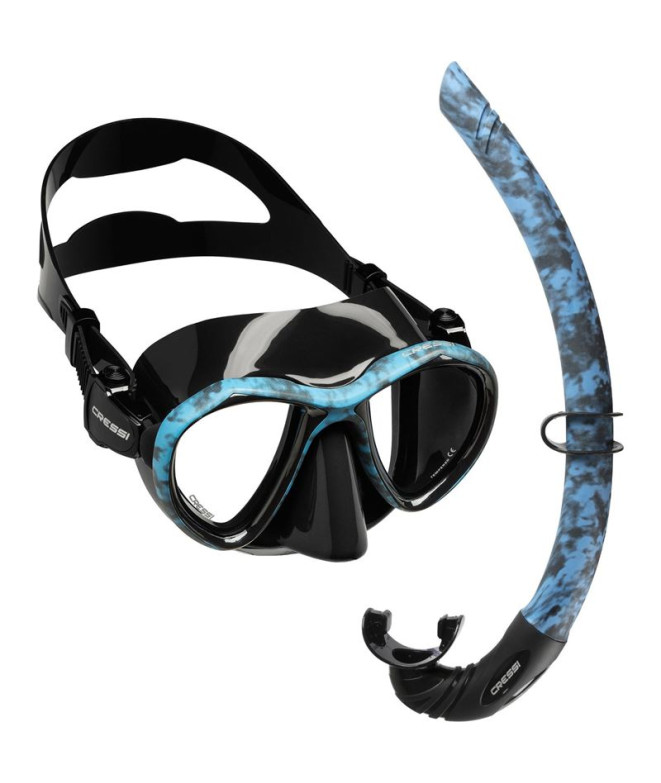 Kit de Buceo Cressi Metis Camuflaje Dark Azul