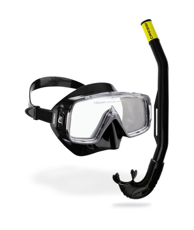 Kit de Buceo Cressi Sirena  Dark Negro