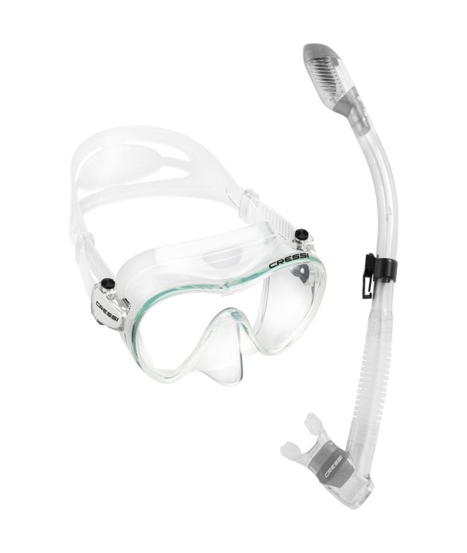 Kit de Buceo Cressi F1 + Dry Unisex Transparente