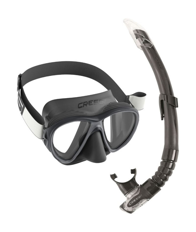 Kit de Buceo Cressi Fiji Tx  Dark Negro