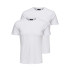 Camiseta Only & Sons basic Slim 2-Pack White Hombre
