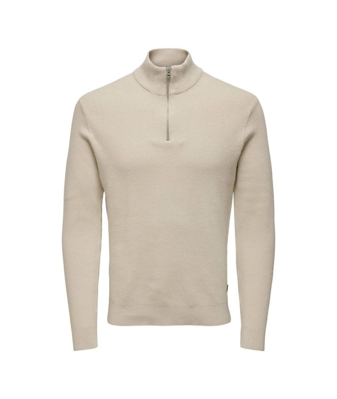 Sudadera Only & Sons phil Reg 12 Struc Half Zip...